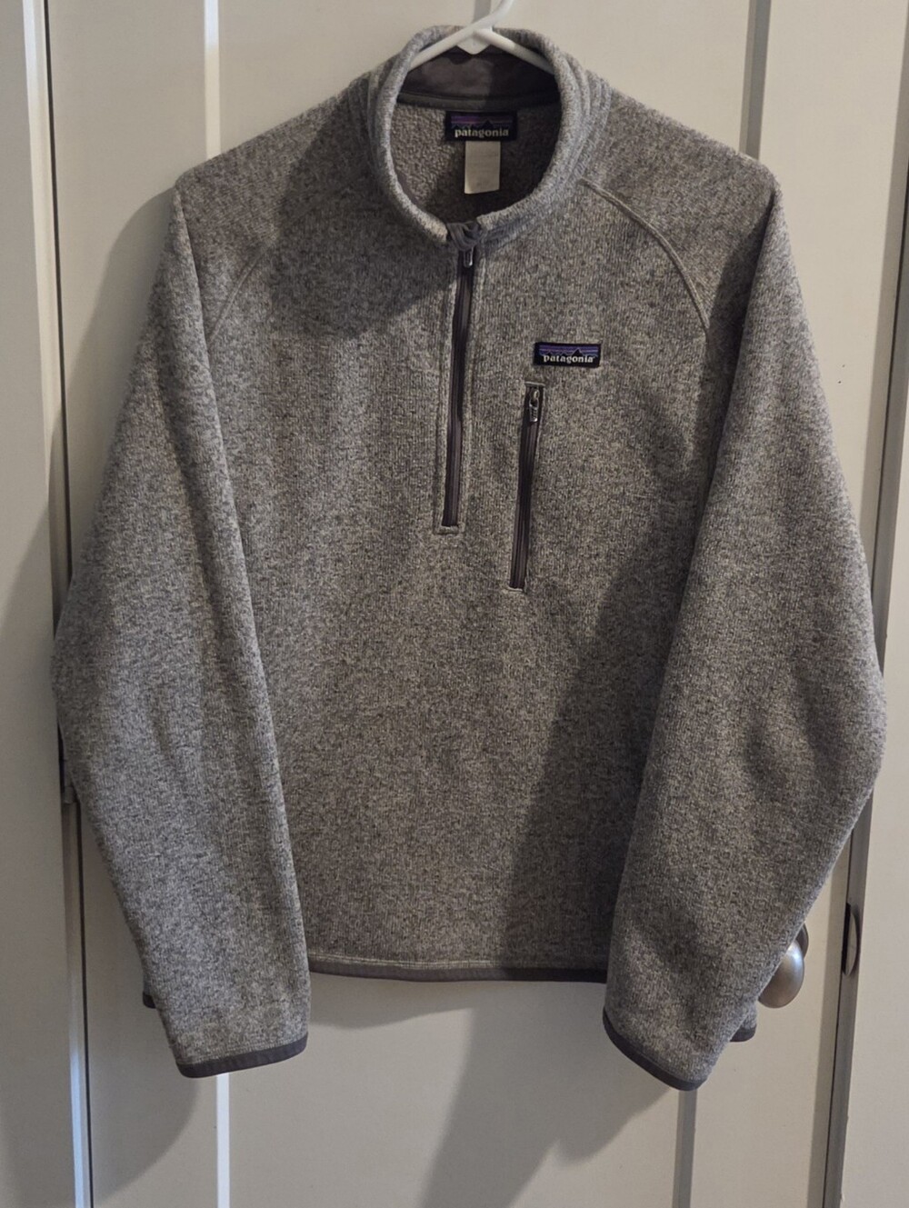 Patagonia 1/4 Zip Pullover Better Sweater Heathered Grey - Size Medium
